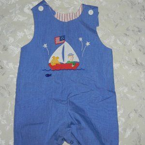 Bailey Boys  (SZ 3 ) Reversible Patriotic & Picnic Seersucker JON JON